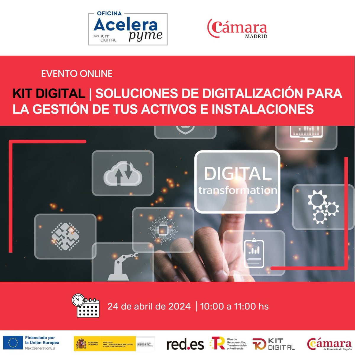 La gestión efectiva de activos e instalaciones, puede impulsar la eficiencia operativa y la rentabilidad de tu empresa. Inscríbete aquí ➡️ is.gd/waexvN #CámaraMadrid @Sige21_gestion #KitDigital @Acelerapyme #AceleraPyme