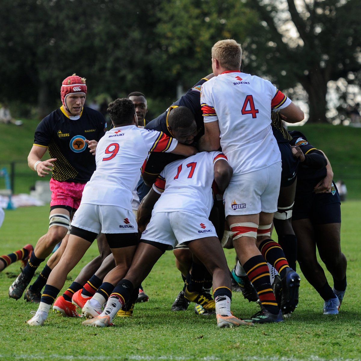 𝗪𝗘 𝗖𝗢𝗡𝗤𝗨𝗘𝗥𝗘𝗗 💯 #TuksRugby, under the headship of Dewey Swartbooi, secured a home victory following a 66-24 win against Madibaz in Round 7 of the 2024 FNB #VarsityShield campaign. #RugbyThatRocks #Elevate2Greatness ⭐️💡 [Photo credit: Catherine Kotze/ASEM Engage]