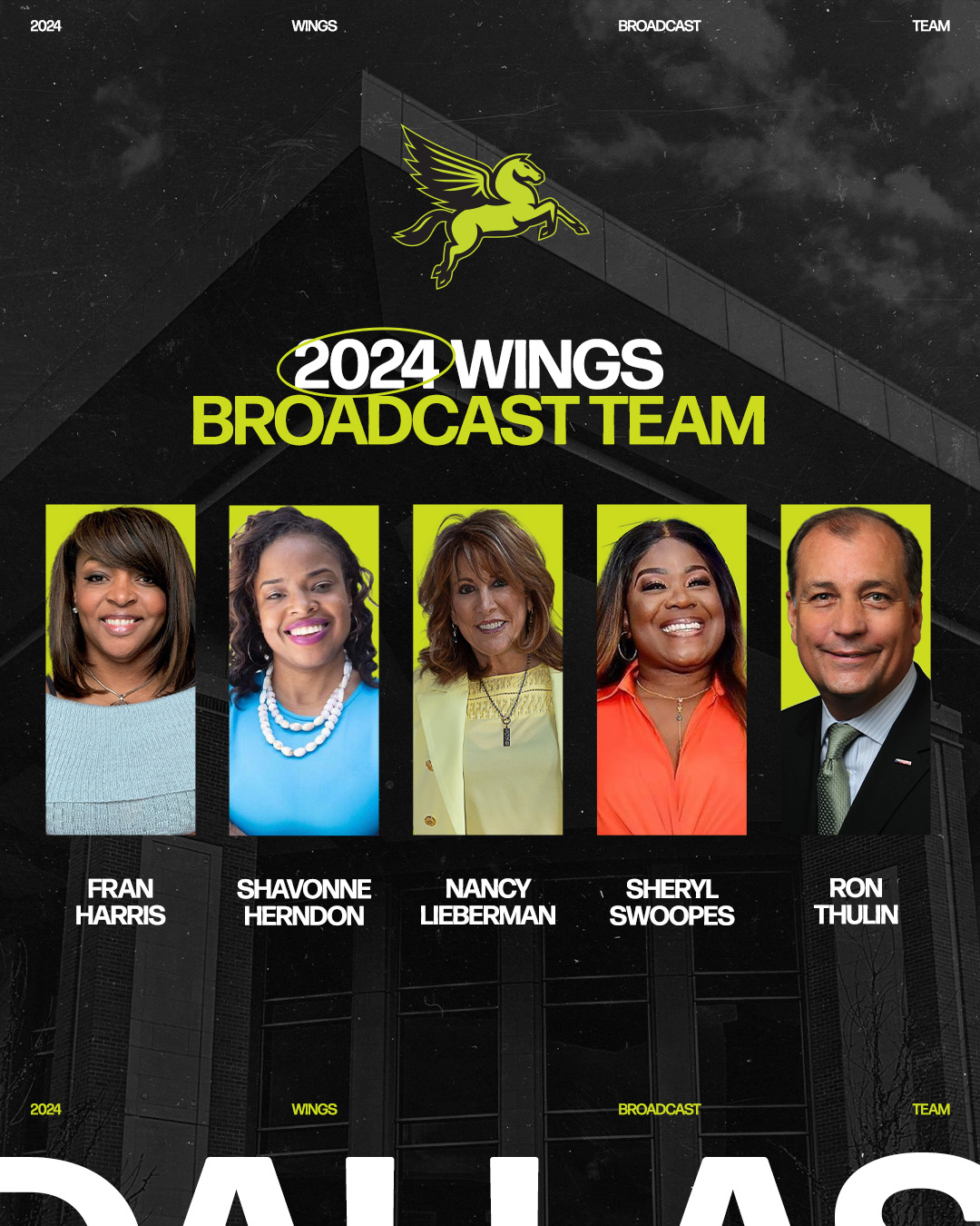 2024 Dallas Wings Broadcast Team 