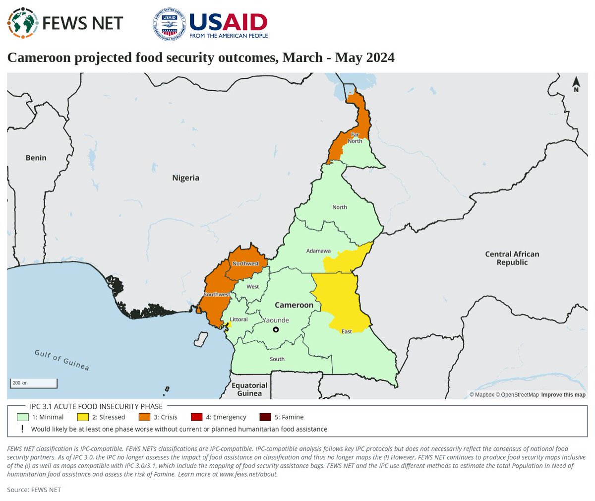 As the lean season peaks in #Cameroon, historically high prices are limiting household food access ow.ly/8Lql50R8zwZ