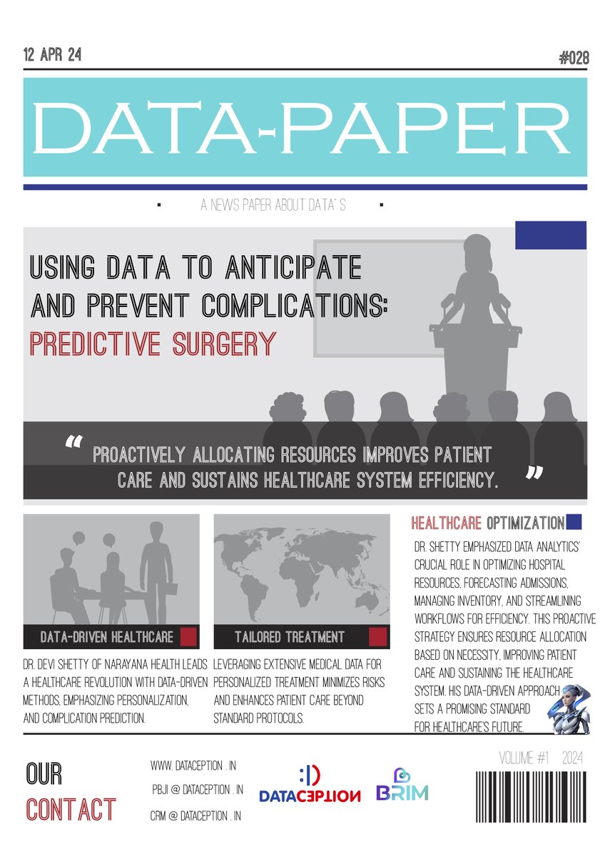 Hi!! #DATAPAPER #DataDrivenHealthcare #PersonalizedMedicine #HealthcareRevolution #ResourceOptimization #PatientCare #MedicalInnovation #DataAnalytics #PrecisionMedicine #HealthcareEfficiency #FutureOfMedicine #DataIntegration #DataFabric #BusinessGrowth #BusinessIntelligence