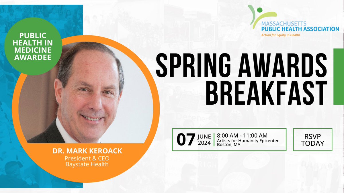 Join us on 6/7 at MPHA's Spring Awards Breakfast as we honor Dr. Mark Keroack, the 2024 Public Health Leadership in Medicine Awardee! His lifelong record of collaborations & practices has helped tackle some of our time's toughest challenges. Learn more: bit.ly/2024SpringAwar…