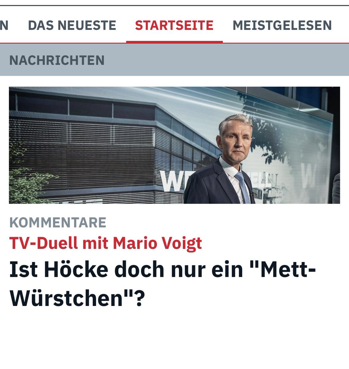 Lieber ein Mett-Würstchen, als gar arg zu viele Vaterlands-Verräter im eigenen Land. Der „Duell-CDU‘ler“ ist damit nicht personifiziert gemeint.