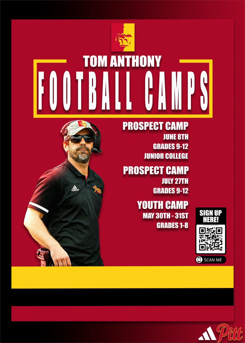 Here is your opportunity!!! Sign up and show us what you’re all about 💯 tomanthonyfootballcamps.com