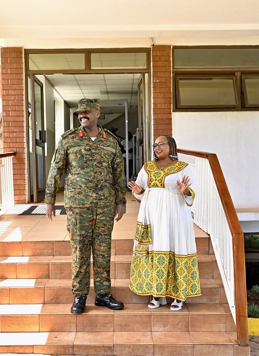 The CDF Gen @mkainerugaba has this afternoon met with the Ethiopian Ambassador to Uganda, Etsegenet Bezabih at the UPDF HQrs in Mbuya. Details in @KampalaPost