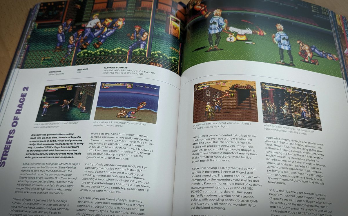 Aah look at this, from @bitmap_books and @davescook. What an absolute thing of beauty. It's massive! The pages are super high quality, incredible images and words, this is the gold standard of video game books. 😍