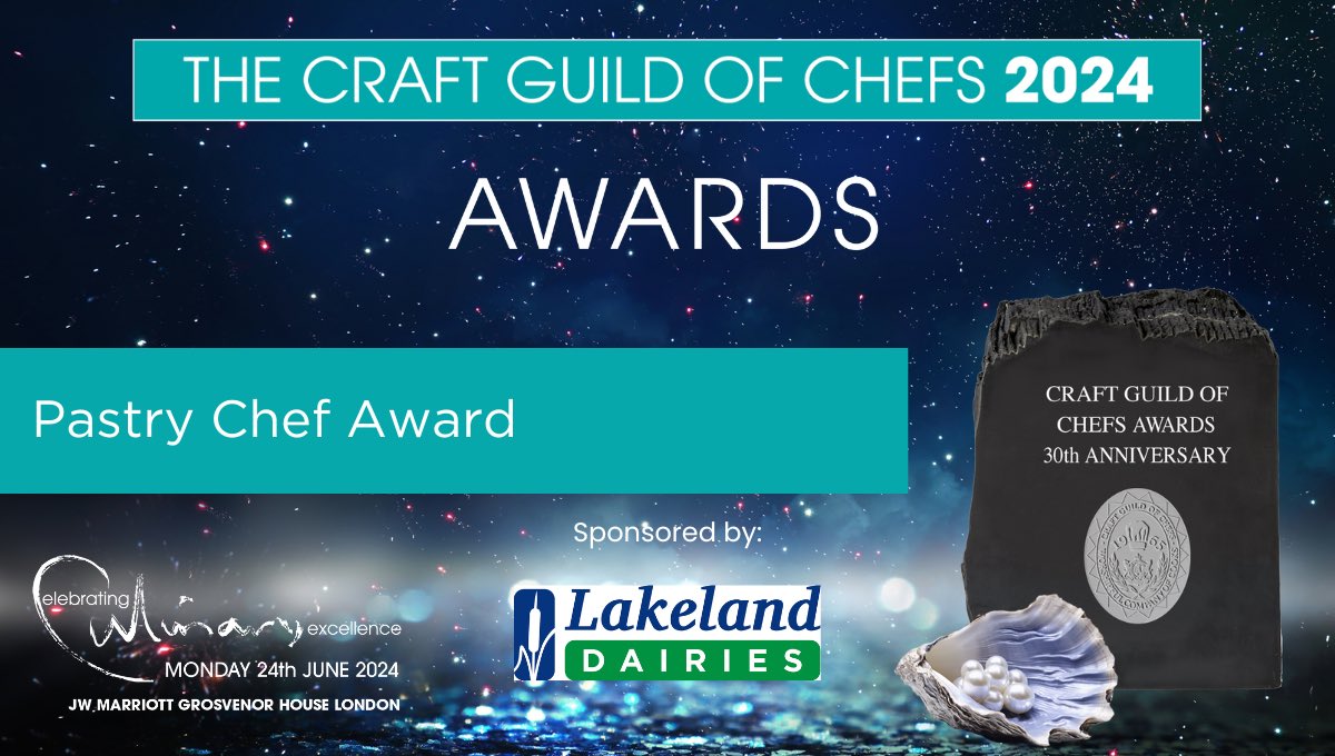 Next up in our #CGCawards spotlight is the Pastry Chef Award sponsored by @lakelandFS. Congratulations to Michael Kwan from @TheDorchester, 
Luis Meza from @HiltonLondonMet and 
Szilard Szentes from @CameronHouseLL >> bit.ly/3PONqmP #CGCawards