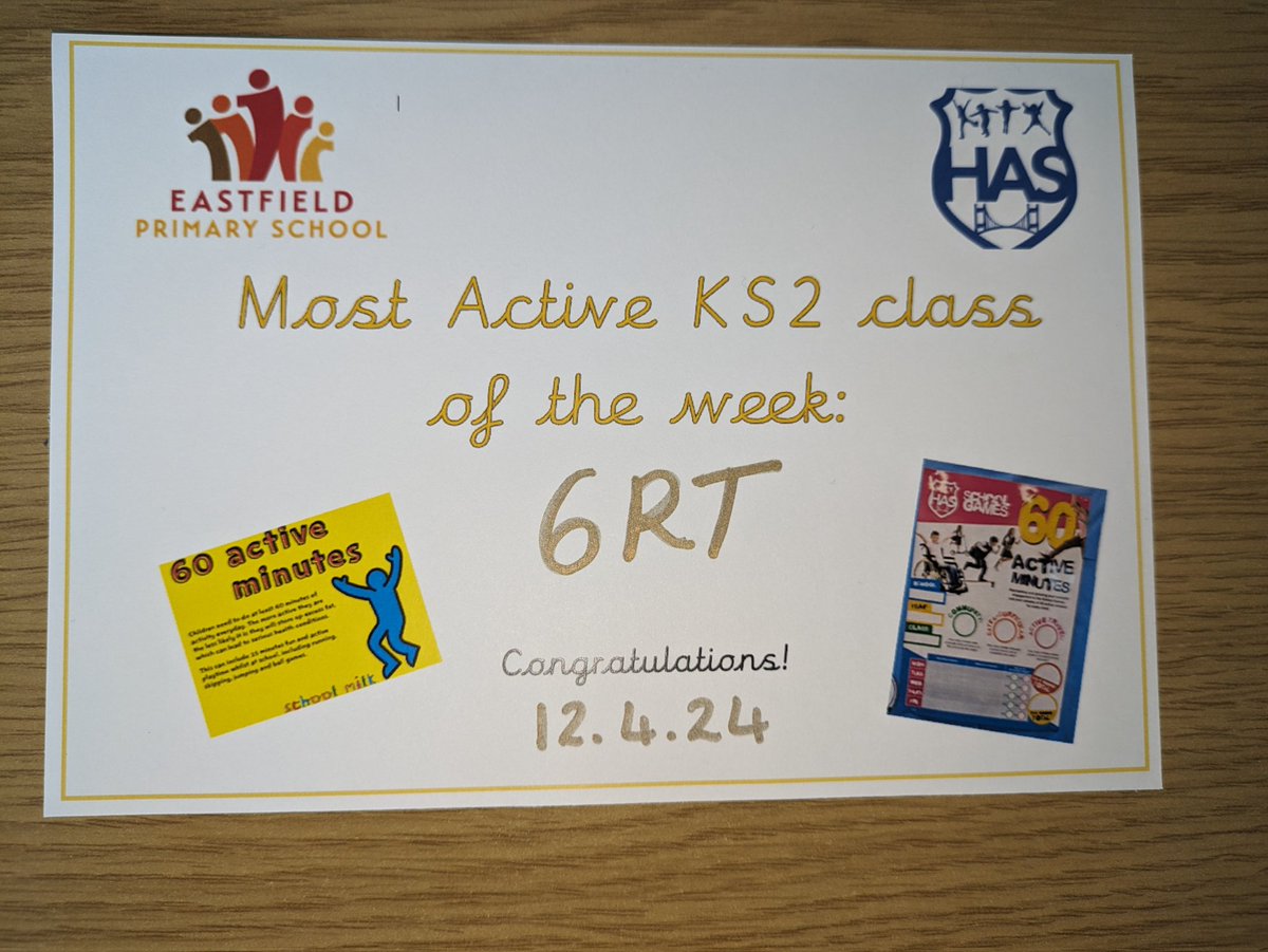 EastfieldPSHull's tweet image. Well done to this week's winners, #6RT for being the most active in lessons! ⛹🏼‍♀️🏃🏽‍♂️#EPSPE @HullActiveSch