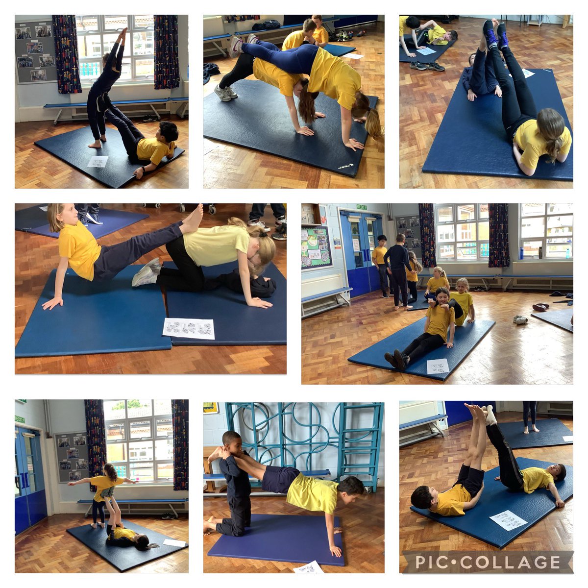 Some wonderful partner balances in Year 5 P.E today. We looked at symmetrical and asymmetrical balances and linking these together by travelling.@OurLadyandAllS1