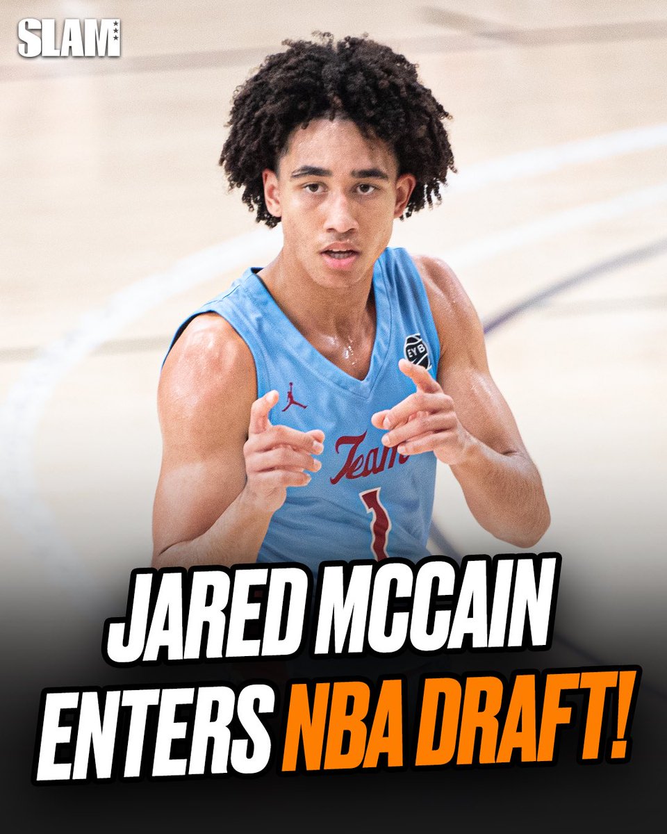 SLAM_HS's tweet photo. Jared McCain just declared for the 2024 NBA Draft. 🚨🔥 @J_mccain_24 https://t.co/kLf9adULRB