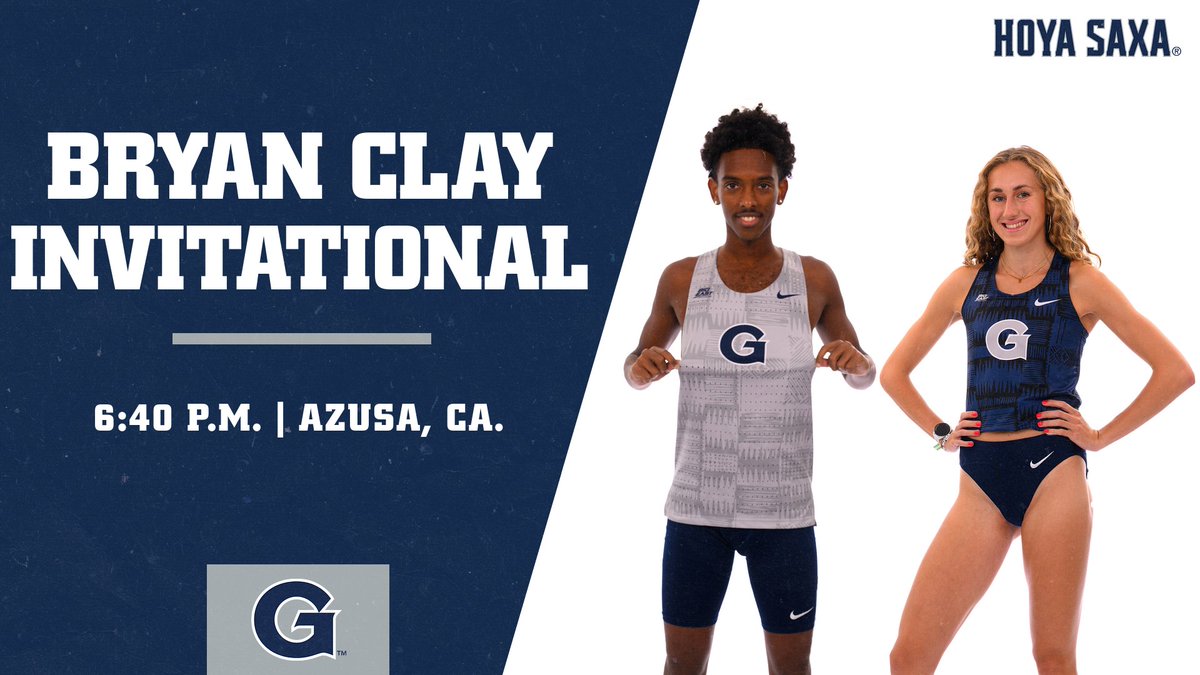 Meet 2 of 2 coming up next with the Bryan Clay Invitational in Azusa! Here we go 👊 #HoyaSaxa