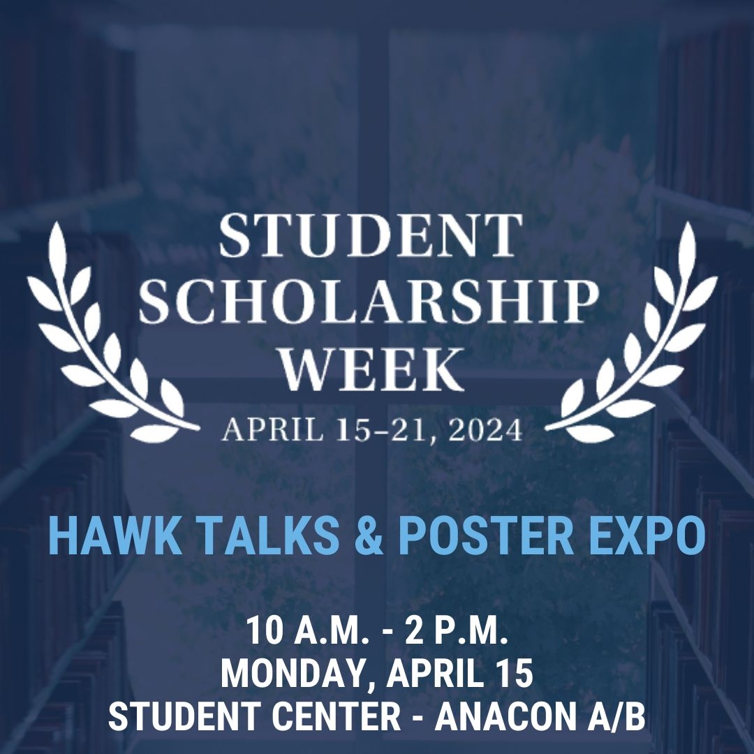 Hawk Talks and Poster Expo on Monday, April 15 starting at 10AM in Student Center Anacon A/B. More info at monmouth.edu/scholarshipweek <a href="/monmouthu/">Monmouth University</a>