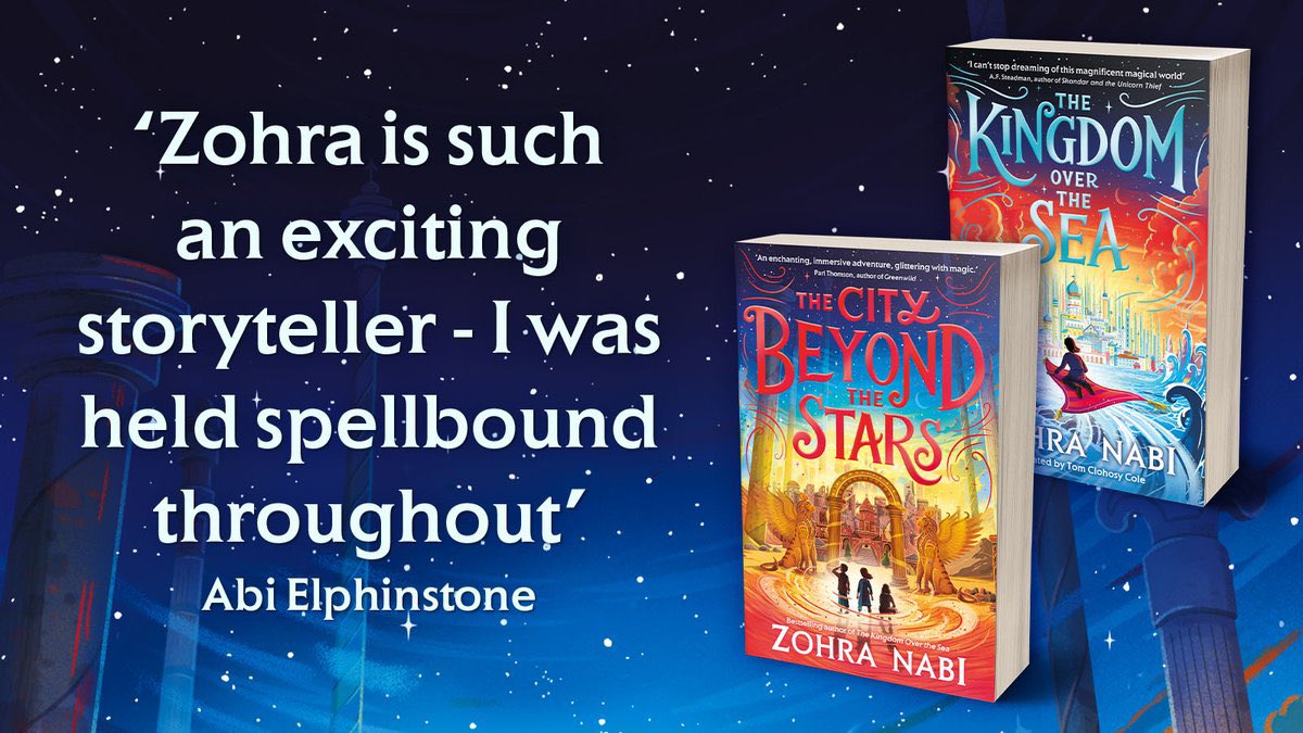 It’s Friday & time to celebrate 🥳 🚨@simonkids_UK are giving away 1 copy of the incredible duology - The Kingdom Over The Sea & The City Beyond The Stars🚨 To win, follow @Zohra3Nabi & like & share this post. Closes 19/4/24 at 5pm. UK only. Good luck 🤞