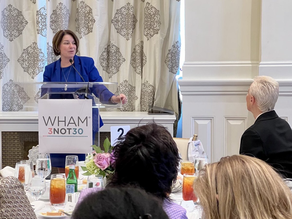 Thank you @WHAMnow for inviting me to speak at the #3Not30 Forum. It’s time to double down on our investment in women’s health research for women of every age and in every state.