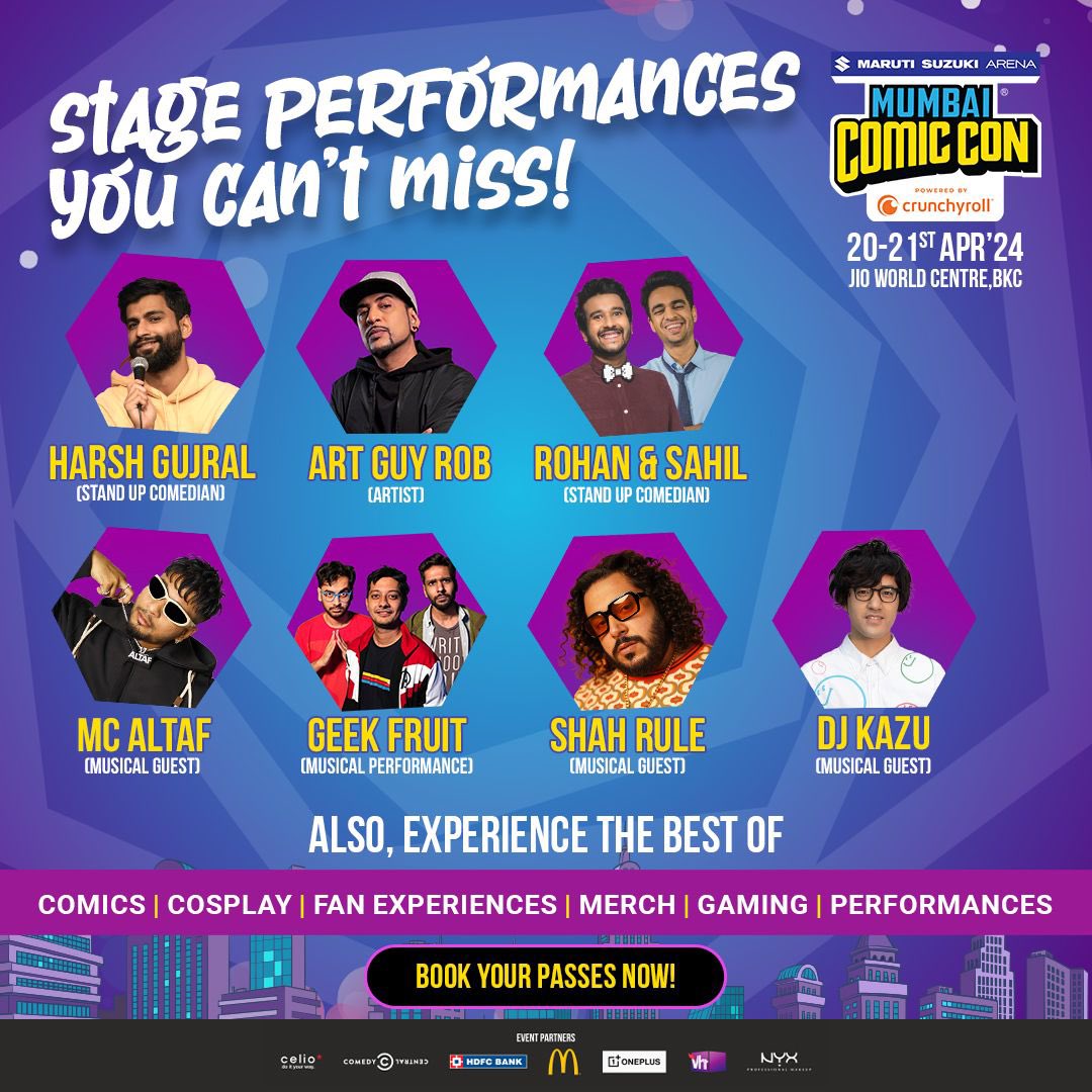 mumbai comic con line up is this ? looks like a con job. do they think comic means calling standup comedians? dont waste your money on this overpriced garbage. what a waste of space. #comicconmumbai #mumbaicomiccon #comicconindia