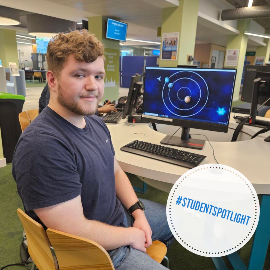 Calling all game developers! In today's #StudentSpotlight, we spoke to Computer Games (Software Development) student Alexander Smith who made it to the final of the Grads In Games 'Search For A Star' challenge 🤩 Read the full story➡️ gcu.ac.uk/currentstudent…