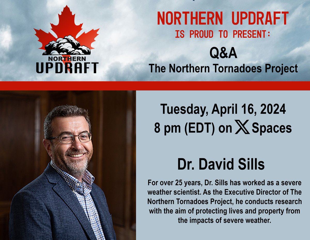 We hope you can join us on April 16 at 8 pm (EDT) for an upcoming X Spaces with @dave_sills from @westernuNTP. See you there!!