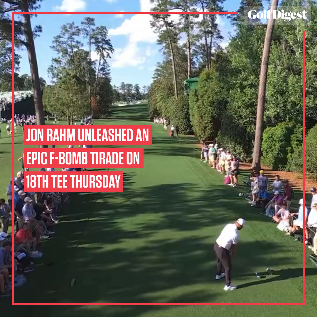 Rahm's frustrations boiled over after missing right on the 18th yesterday. 😳 See more: glfdig.st/lBoc50ReXlA