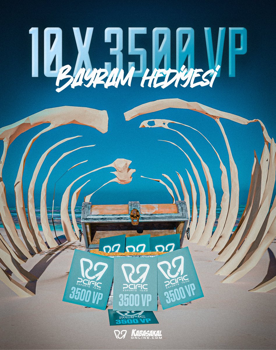 Bayramda harçlıklar bitmedi! 🥳

10 kişiye 3500 VP veriyoruz. 👁👄👁

Pazarına gelmiş kostümleri alabilmek için yapman gerekenler:

💠 <a href="/PCIFICespor/">PCIFIC Espor</a> ve <a href="/kabasakalonl/">Kabasakal Online</a> hesaplarını takip et.
💠 Gönderiyi repostla.
💠 1 arkadaşını etiketle.

17 Nisan akşamı VP'yi kap. 🫡