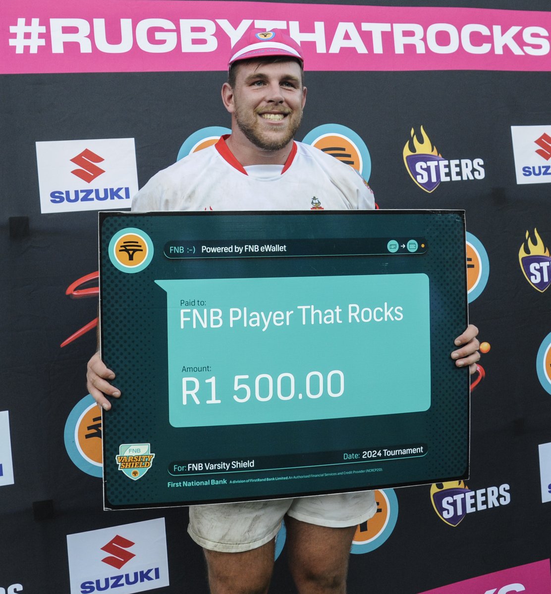 #TuksSport: #RugbyThatRocks Congratulations to Ethan Burger of #TuksRugby, who was named Player That Rocks against Madibaz in Round 7 of the 2024 FNB #VarsityShield edition. #Elevate2Greatness ⭐️💡 #StripeGeneration 🔴🔵⚪ [Photo credit: Catherine Kotze/ASEM Engage]