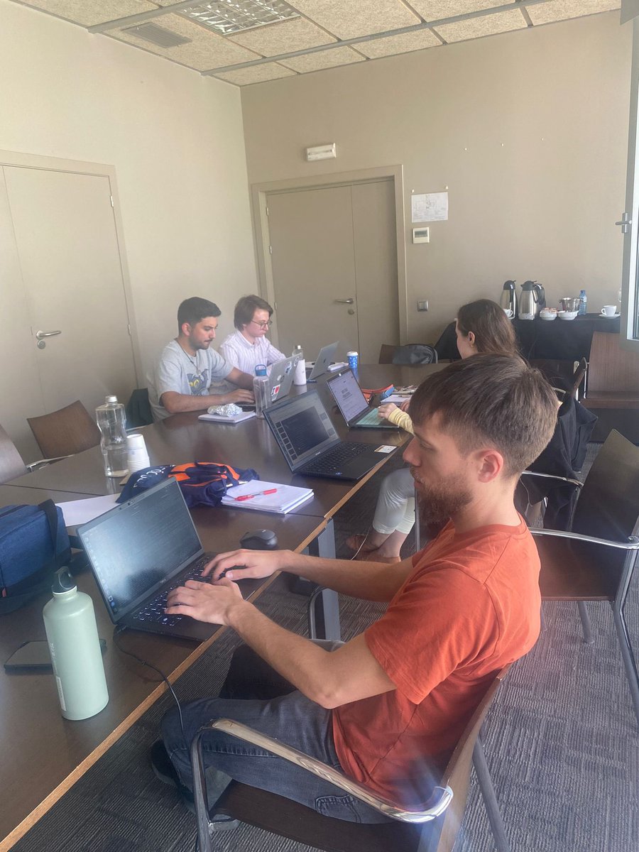 gabaldonlab's tweet photo. Today we had a lab #hackathon . We decided on transversal needs for common resources to improve how we work, we divided in small groups and worked hard, with a deserved break to taste delicacies cooked by ourselves!!! #TeamworkMakesTheDreamWork 
💪 📈🍽️ https://t.co/8gPAy6lKK4