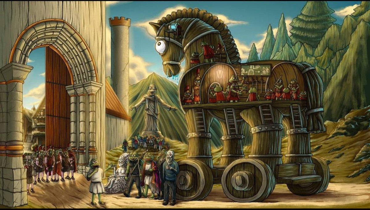 Pepecoin is the trojan horse galloping into memeland.

The horse represents the playful, lighthearted meme exterior.

Inside is the technological magnificence ready to be unleashed.

#Pepecoin 🐸