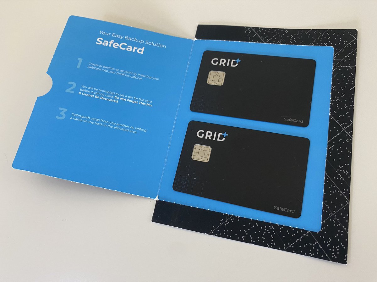 Regularly backup your digital treasure 🪙 GridPlus SafeCards offer a durable, tamper-proof shield to #secure your bags 🛡️