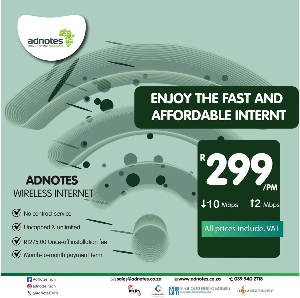 Experience Unlimited Streaming with Fast, Affordable, and Reliable Internet from adnotes.co.za - No Contracts, Just Seamless Connectivity! SIGN UP TODAY! #UNLIMITED #UNCAPPED #NOCONTRACT #WIFI @AdNotes