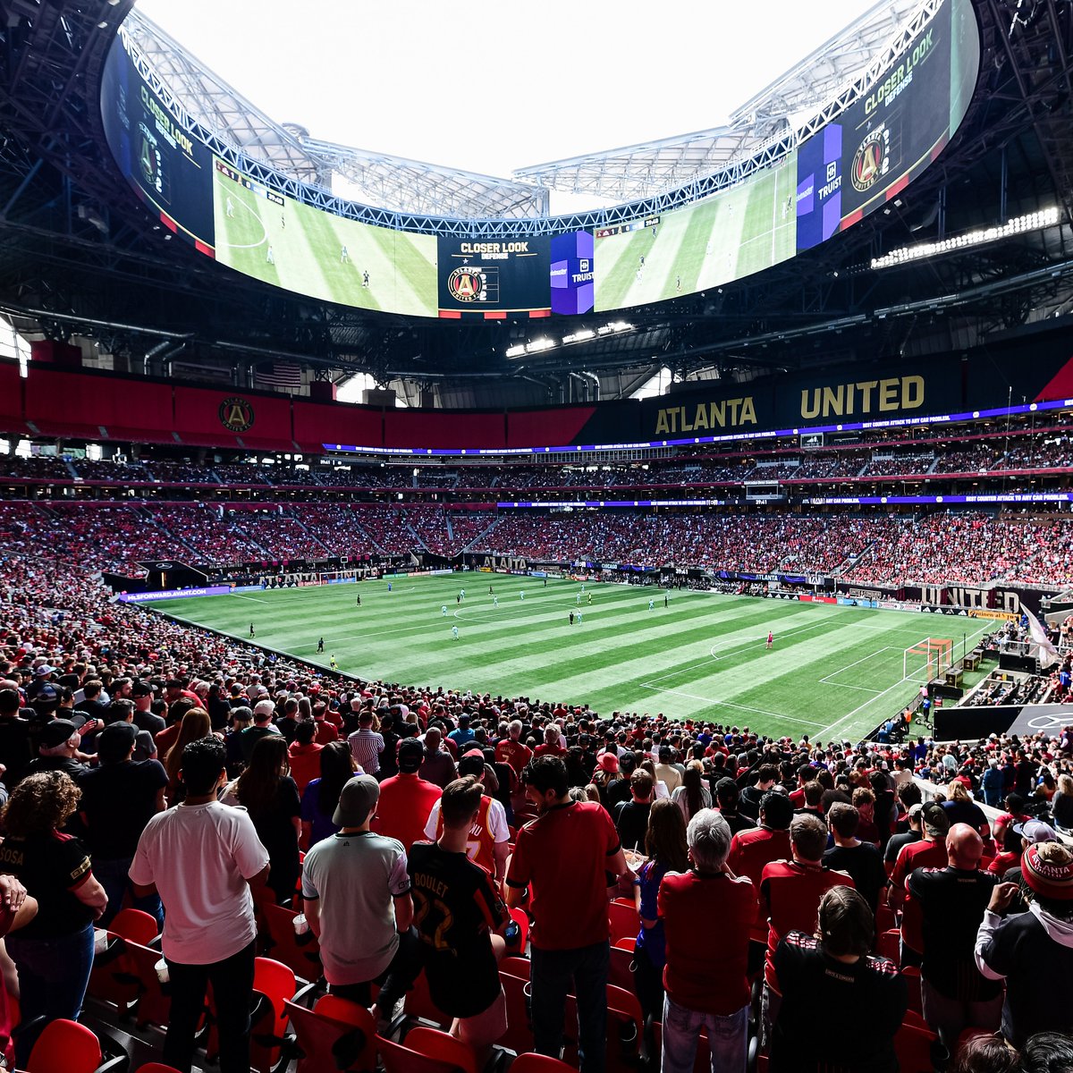 🚨🚨 The roof will be open for Sunday's @ATLUTD match! 🚨🚨
