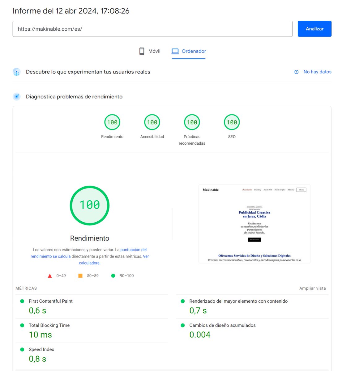 makinable's tweet image. La velocidad importa.