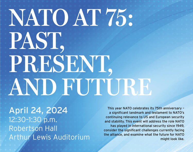 @PrincetonLISD (@princetonlisd) on Twitter photo LISD co-sponsors "NATO at 75: Past, Present, and Future" on April 24. Featuring <a href="/AKendallTaylor/">Andrea Kendall-Taylor</a>, <a href="/LuteDoug/">Douglas Lute</a>, <a href="/RepBrendanBoyle/">Congressman Brendan Boyle</a>, <a href="/KDonfried/">Karen Donfried</a> & <a href="/PinzonBuenoENG/">Pinzón Bueno - ENG</a>. Open to the public. RSVP: bit.ly/3UfiwH2.
<a href="/PrincetonSPIA/">Princeton School of Public & International Affairs</a> LISD co-sponsors "NATO at 75: Past, Present, and Future" on April 24. Featuring <a href="/AKendallTaylor/">Andrea Kendall-Taylor</a>, <a href="/LuteDoug/">Douglas Lute</a>, <a href="/RepBrendanBoyle/">Congressman Brendan Boyle</a>, <a href="/KDonfried/">Karen Donfried</a> & <a href="/PinzonBuenoENG/">Pinzón Bueno - ENG</a>. Open to the public. RSVP: bit.ly/3UfiwH2.
<a href="/PrincetonSPIA/">Princeton School of Public & International Affairs</a>