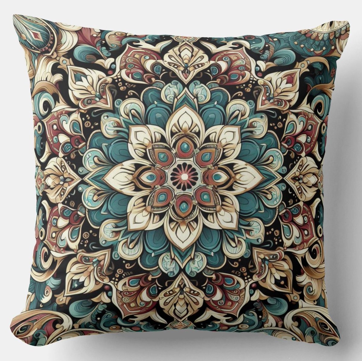 Embrace this Bohemian zazzle.com/bohemian_rhaps… timeless style #floral cushion, a #vintage charm meeting the #modern #art comfort. #ThrowPillow #homedecoration #interiordesign #luxuryhome #decoration #pillows #giftideas This decorative piece is more than just a #pillow; #uniqueart