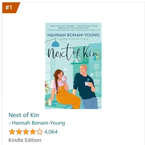 This week Next of Kin has achieved a no.1 bestseller flag on Amazon in both the UK and Australia. A huge congratulations to #HannahBonamYoung on this amazing double whammy. It's official her books are🔥 Grab Next of Kin (ebook) at a special price for a limited time in UK & AU.