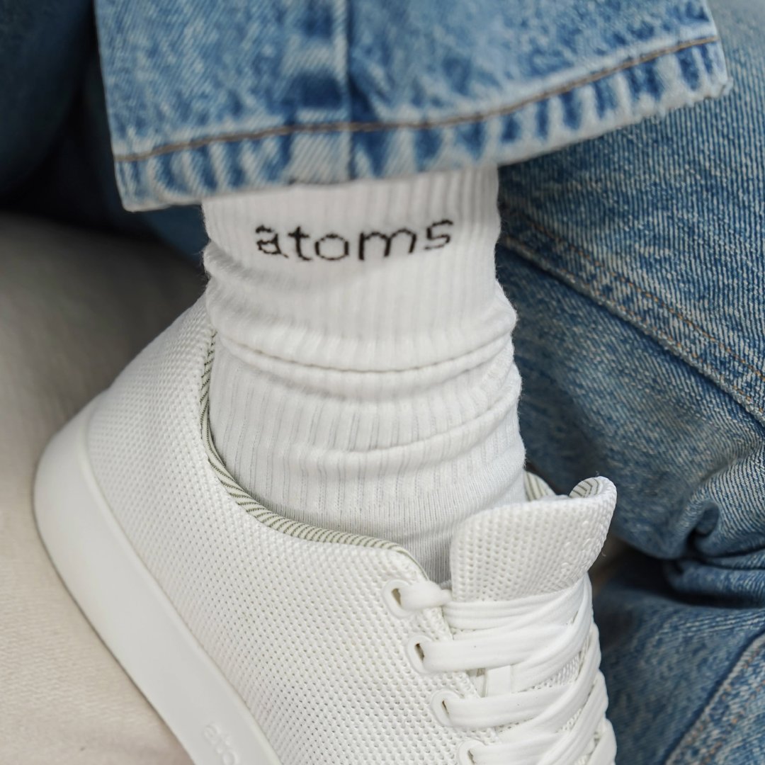 Introducing Classic Crew Socks 🧦 Paired perfectly with your Atoms shoes, they promise to elevate your summer look while being comfortable on those warm, sunny days. 🌞