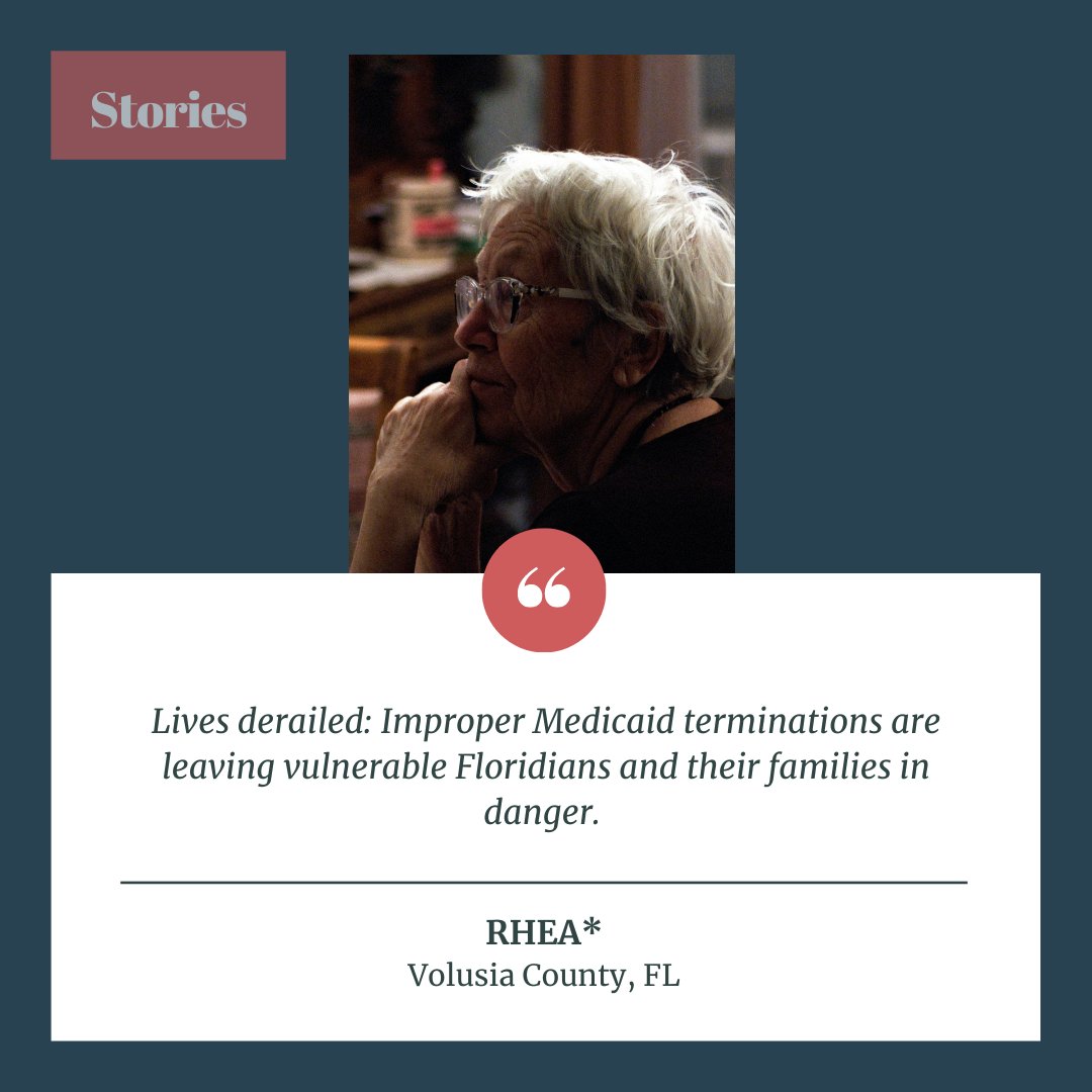 On April 1, their lives were completely derailed as Rhea lost her Medicaid coverage without proper notice. Read Rhea's story here: archive2.floridahealthstories.org/rhea @CatalystMiami @NHeLP_org @FloridaPolicy @GeorgetownCCF @HealthyInFla