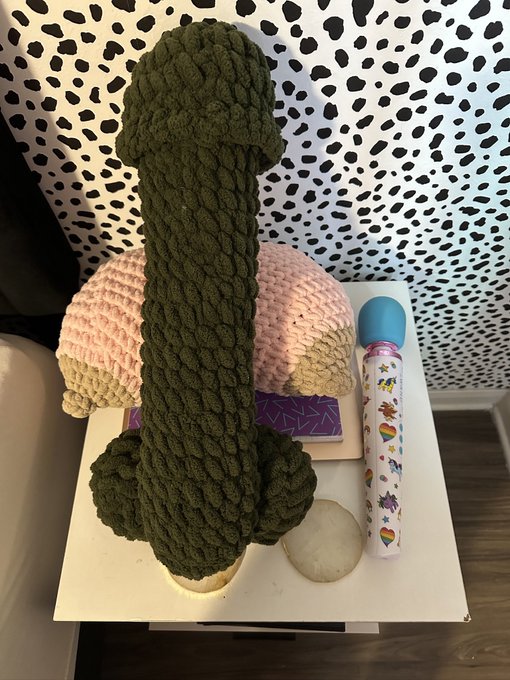 I collect inappropriate stuffies. I fell asleep with my dick last night. I held him close all night.