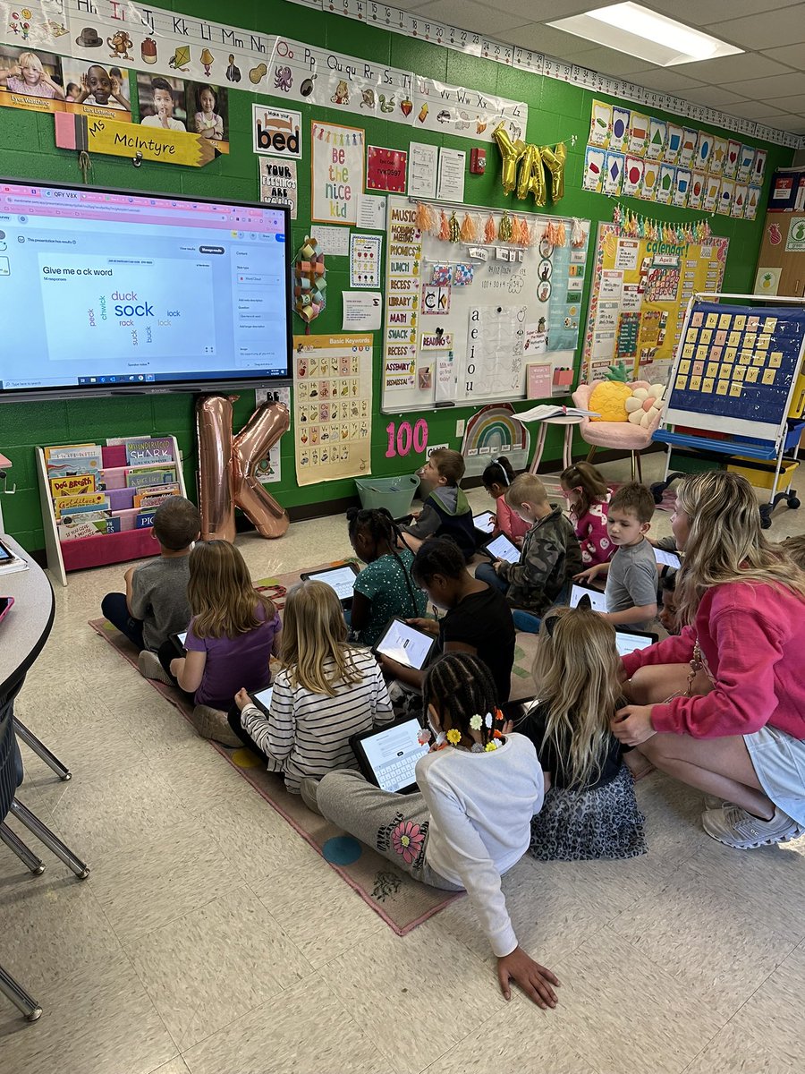 Jen McIntyre (@missjenmcintyre) on Twitter photo Such a fun way to share their learning about ck by creating their own words using <a href="/Mentimeter/">Mentimeter</a> thanks to my amazing student teacher! 💕 So fun watching her and them grow! Such a fun way to share their learning about ck by creating their own words using <a href="/Mentimeter/">Mentimeter</a> thanks to my amazing student teacher! 💕 So fun watching her and them grow!