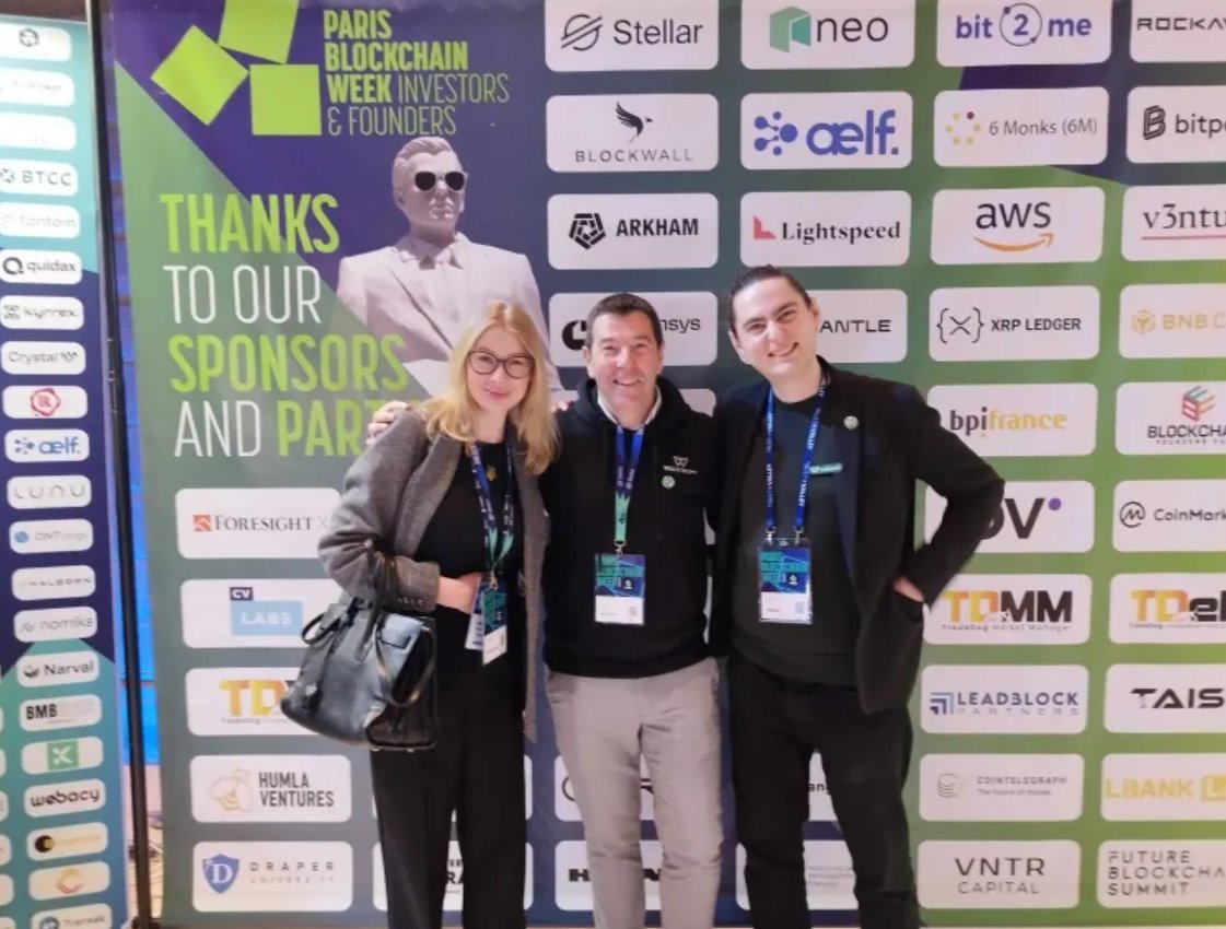 WakweliChain's tweet photo. The Wakweli team is on a tour 🤘
Kicking off at the @ParisBlockWeek 🚀

The era of digital property is here, with builders deploying remarkable energy into #Blockchain technologies. 

There are always amazing minds to meet at the #PBWSParis 🧠