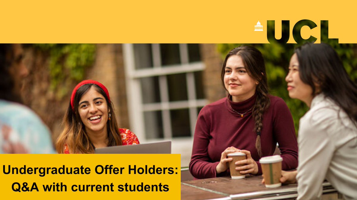 UCL Social & Historical Sciences is pleased to offer our undergraduate offer holders an opportunity to meet our current students and learn more about what it is like to study at @ucl 🗓️ 17 April, 4pm 🗓️ 19 April, 10am 📍 Online Book your place now: buff.ly/4aRoTG1