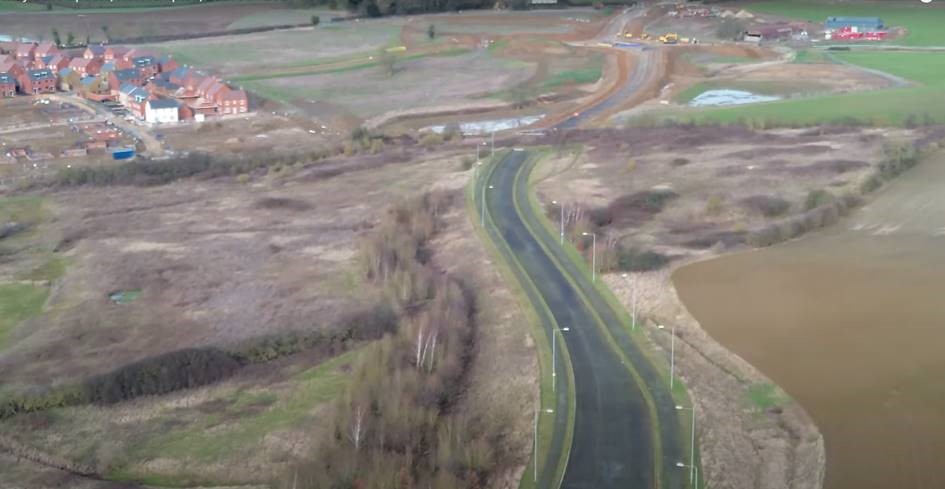 The new road being built to replace part of Sandy Lane near Harpole could soon be opened, using a temporary link while further work takes place. Please find more information at ow.ly/ebeB50Rf6RS