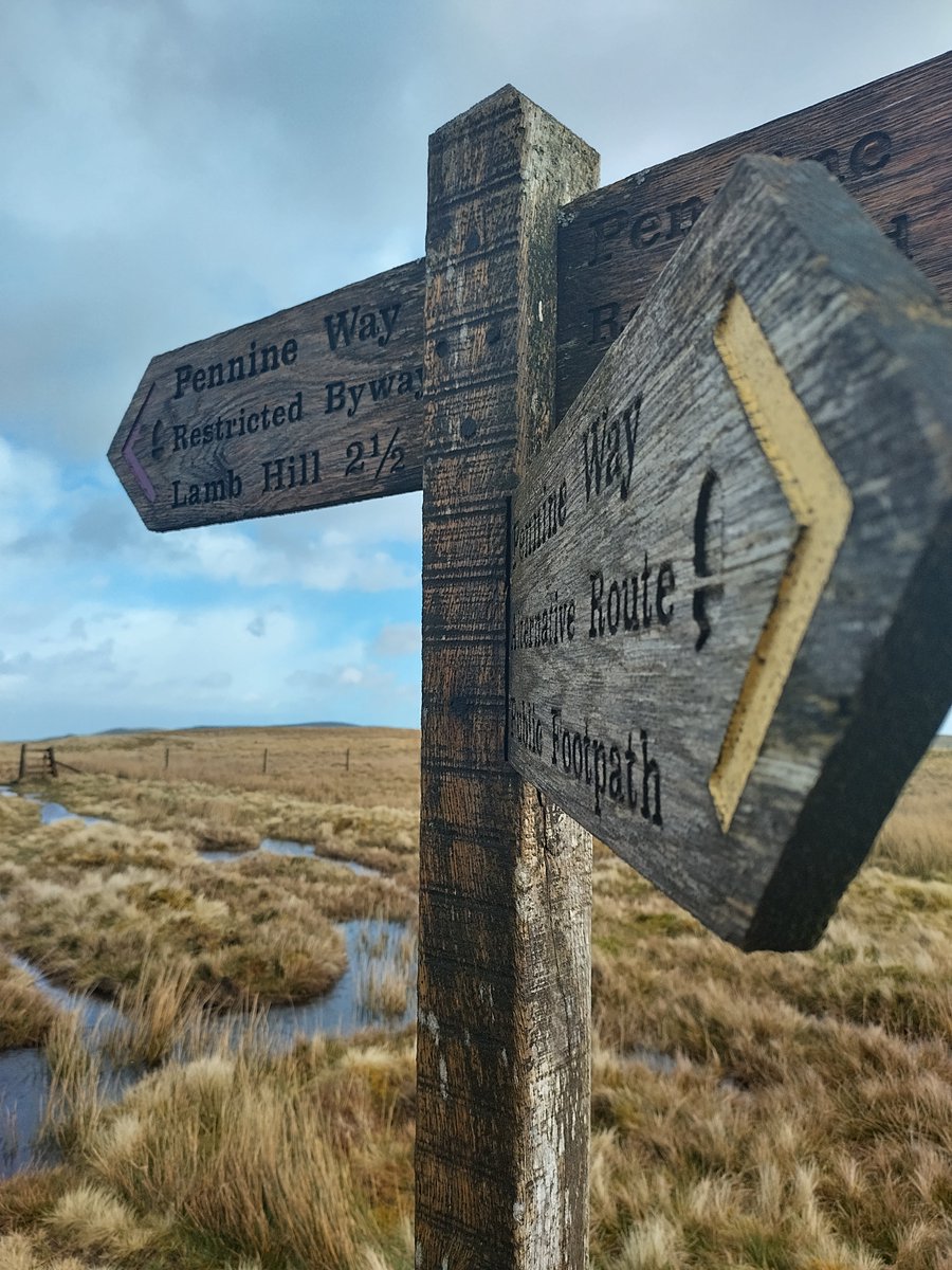 Taken last Sunday whilst walking up from Chew Green to Lamb hill along the Pennine way, to the mountain refuse hut. We were treated to some bright spells and fantastic views across the border! There was also wind, rain and hail! ) #springtime #nationaltrail #pennineway @NlandNP