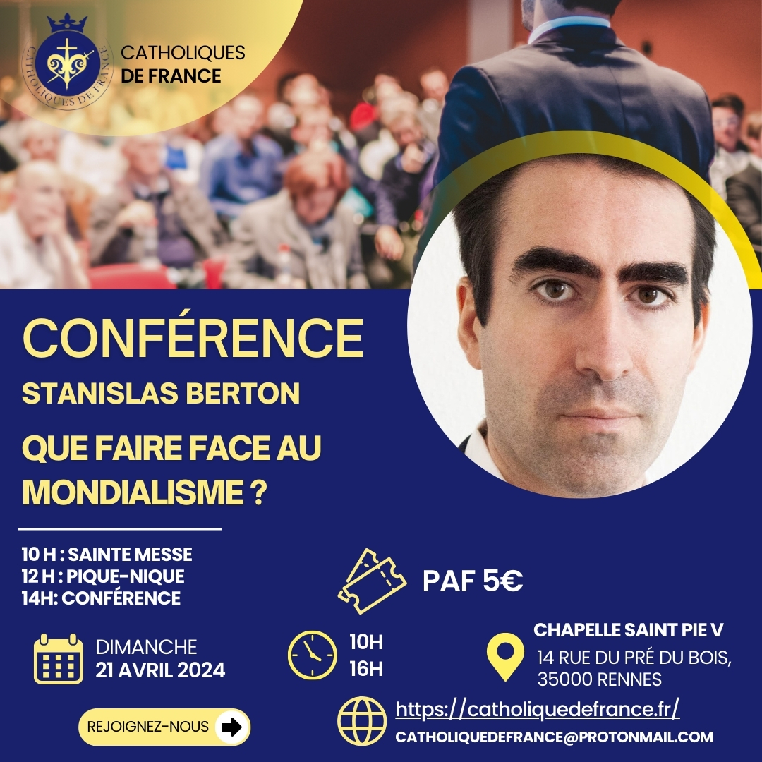 Pour rappel, je donnerai la semaine prochaine une conférence à Rennes. Un événement à ne pas manquer où j'aurai le plaisir de retrouver mes lecteurs et abonnés de Bretagne.