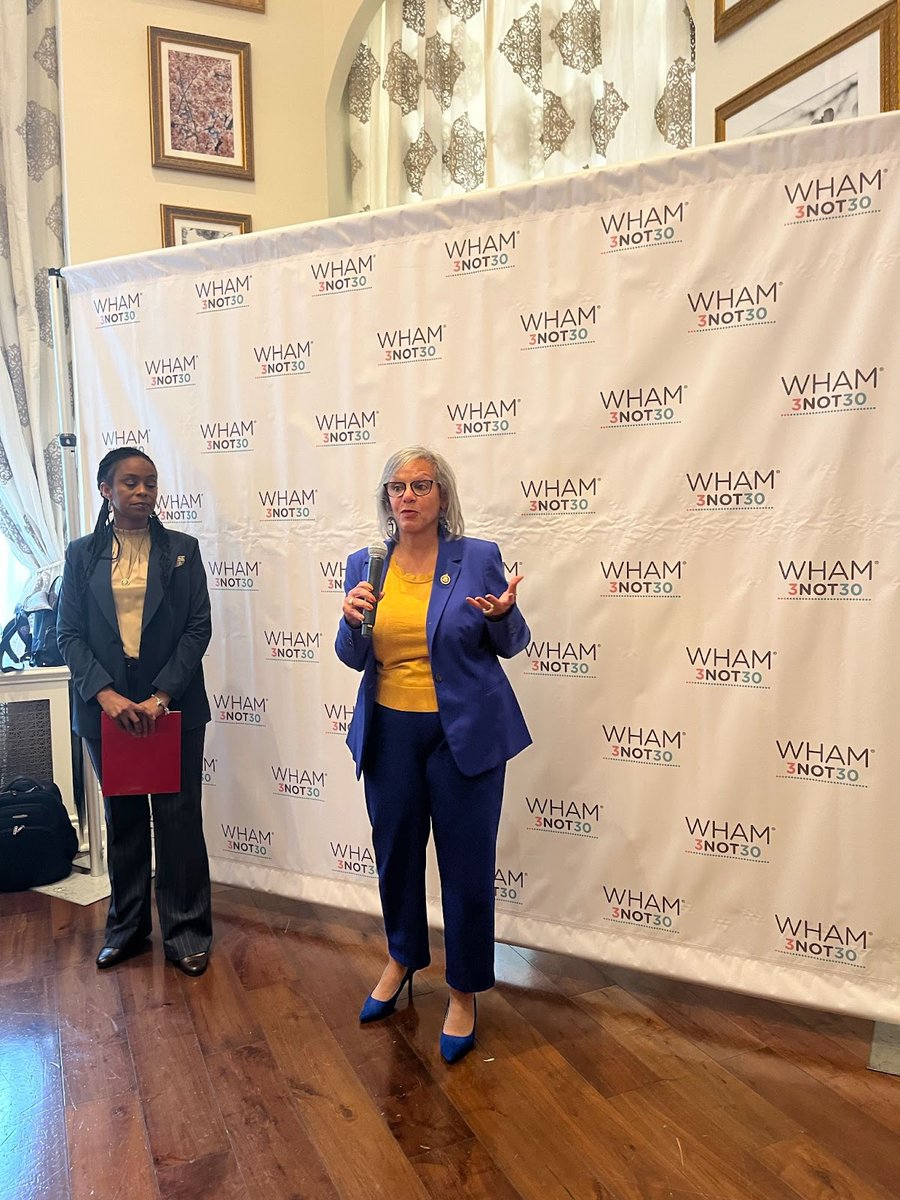 I was honored to speak to @WHAMnow about the importance of maternal health access. During #BlackMaternalHealthWeek I'm urging my colleagues to support the CARE For Moms Act to alleviate disparities and improve outcomes for Black moms and babies.