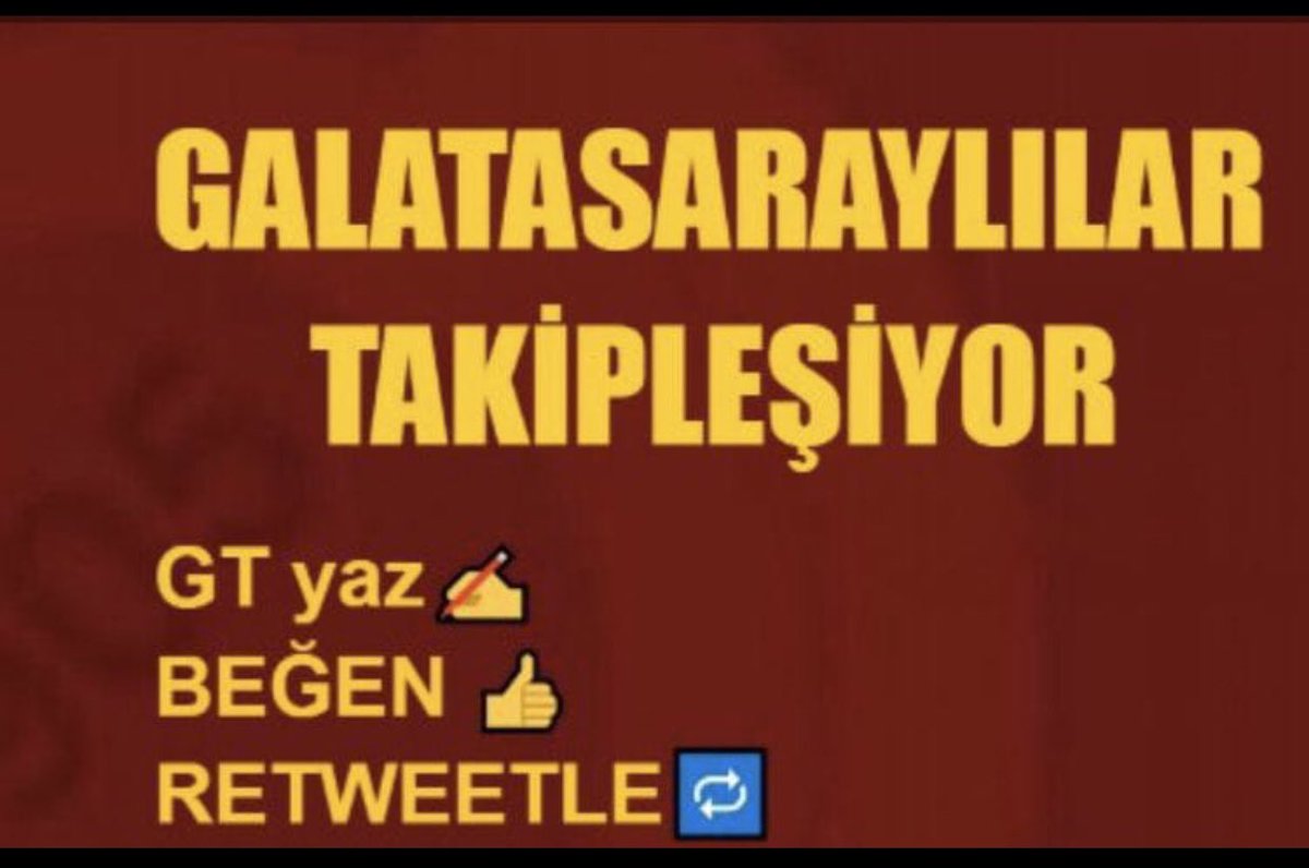 Arkadaşlar Galatasaray için Bayram Takipleşmesi  ⭐️⭐️⭐️⭐️ 🦁🦁

💛❤️ ❎ 👉🏻YORUM YAP/GT YAZ ‼️‼️‼️‼️‼️‼️‼️‼️‼️‼️‼️‼️

💛❤️ ❎ 👉🏻 BEĞEN
‼️‼️‼️‼️‼️‼️‼️‼️‼️‼️‼️‼️

💛❤️ ❎ 👉🏻 PAYLAŞ/RETWEETLE
‼️‼️‼️‼️‼️‼️‼️‼️‼️‼️‼️‼️

#Galatasaray  #AcunMedyaBOYKOT #Icardi #KorkakFenerbahçe #TFF