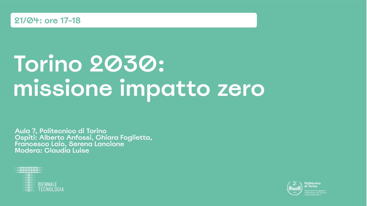 DIATI_poliTO's tweet image. #BiennaleTech