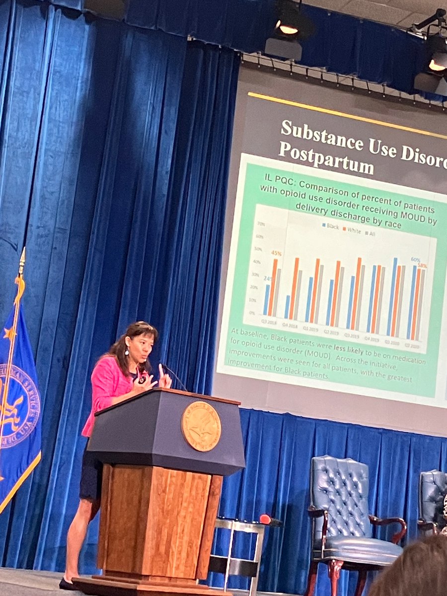 Charlene Wong, MD MSHP, Senior Advisor for Health Strategy at @CDCgov, presents on the intersection of #IntimatePartnerViolence, #SubstanceUseDisorder & Syphillis and what we can do to improve #maternalhealth outcomes. #BMHW24