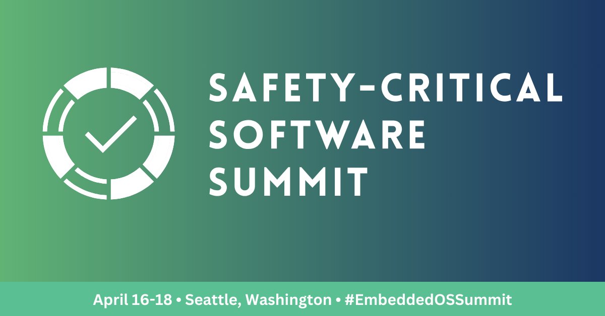 We can't wait for the Safety-Critical Software Summit - happening next week in Seattle w/ #EmbeddedOSSummit! Don't miss these sessions by speakers from @AMD @BoschGlobal @Boeing @RedHat @_Elektrobit & more: hubs.la/Q02sHJG90 @ProjectELISA @linuxfoundation #ELISAProject