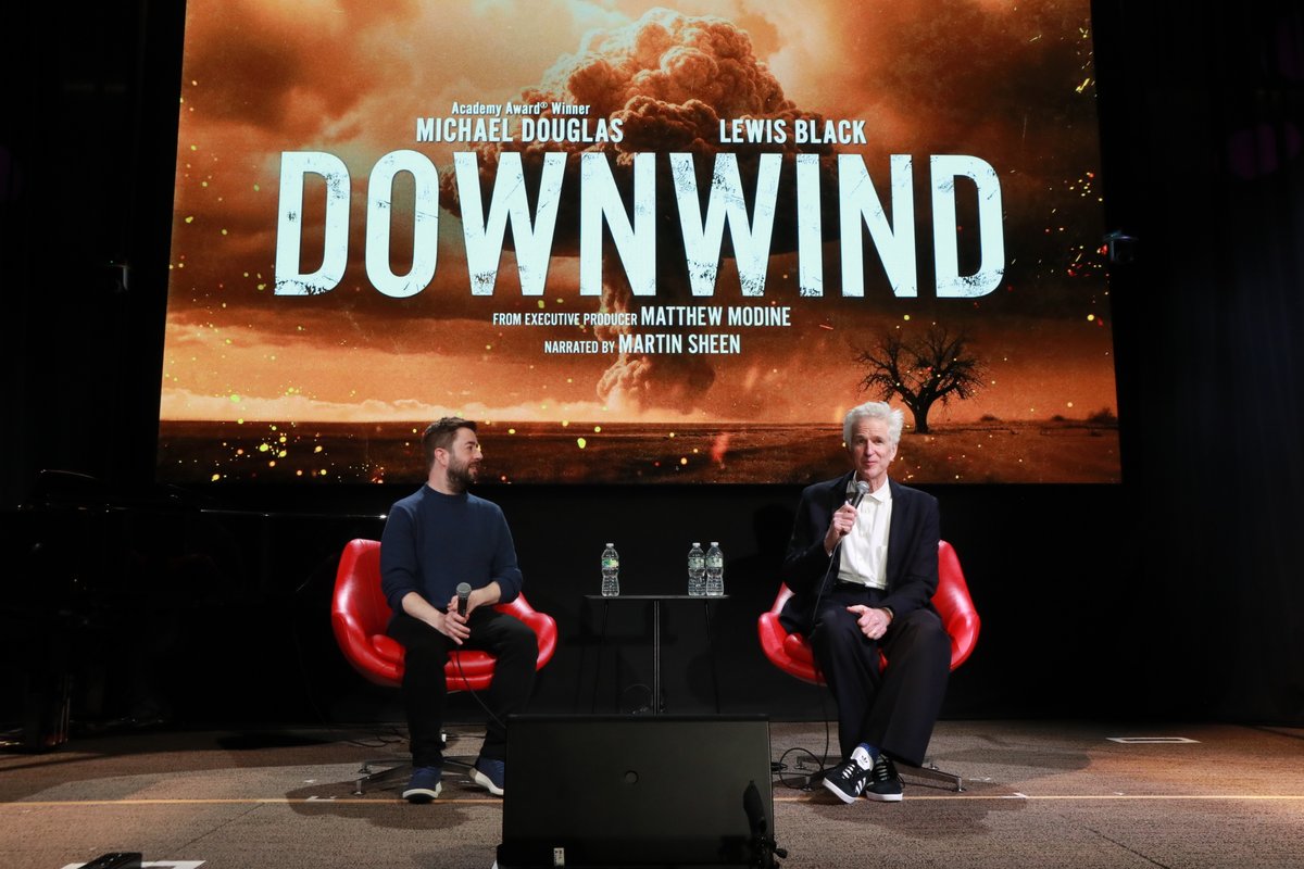 WestportLibrary's tweet image. Many thanks to @MatthewModine &amp;amp; @AdamRackoff for braving the rain to screen their remarkable film, @DownwindDoc, at the Library last night. It was an incredible, powerful evening!

#WestportLibrary #Downwind