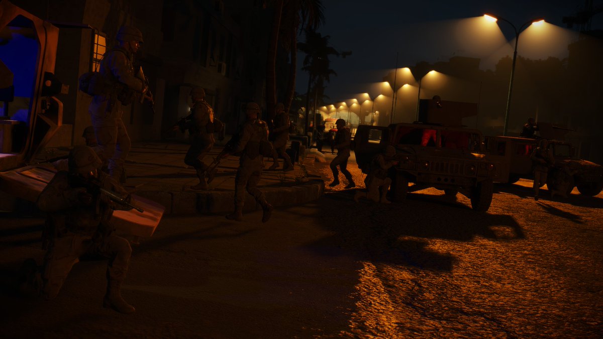 #ArmaPlatform #ArmaReforger #arma #armaphotography Soldiers of the 3rd infantry division at VDO1, nighttime raid on HVT
Credits to @kiokmilsim for this amazing map Mogadishu, check out his work it's all great stuff