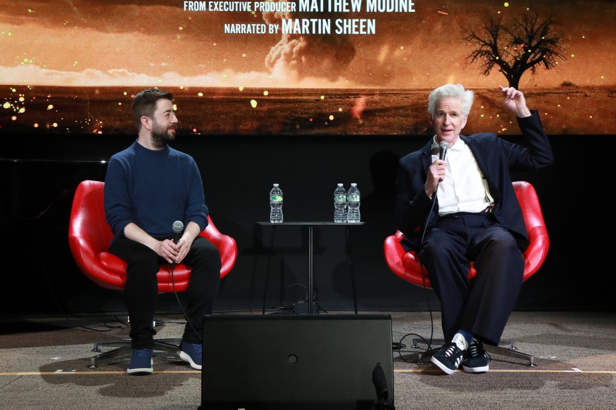 WestportLibrary's tweet image. Many thanks to @MatthewModine &amp;amp; @AdamRackoff for braving the rain to screen their remarkable film, @DownwindDoc, at the Library last night. It was an incredible, powerful evening!

#WestportLibrary #Downwind